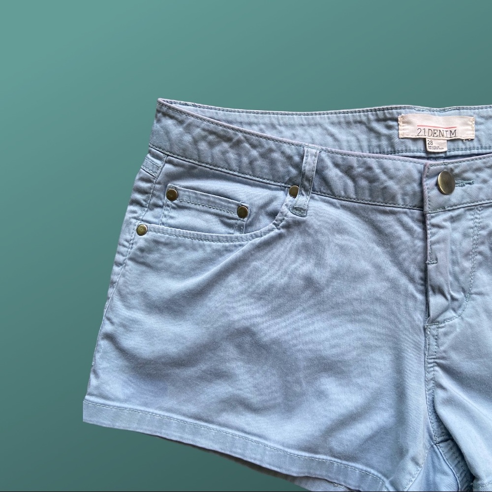 Forever 21 Light Blue Shorts - Picture 2 of 4